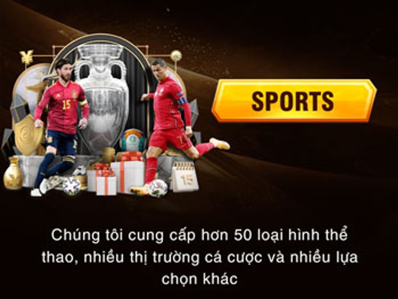 Hình ảnh tổng hợp các biểu tượng môn thể thao phổ biến như bóng đá, bóng rổ, tennis, e-sports, thể hiện sự đa dạng tại kv999.